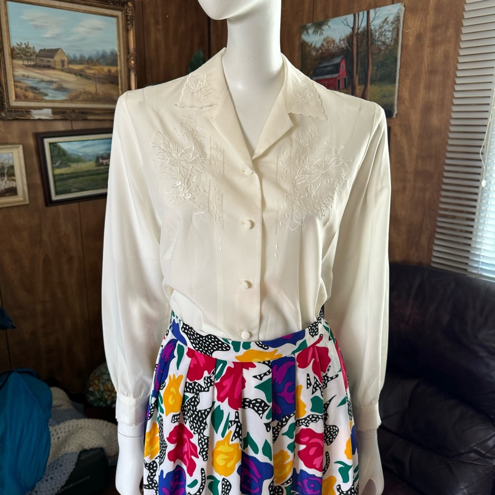 Vintage Cottagecore Grannycore Blouse